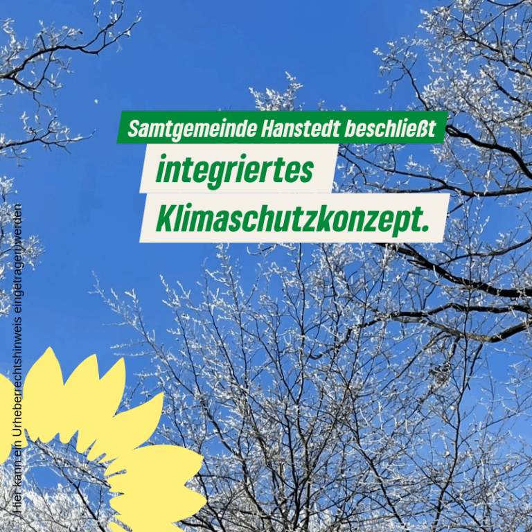 Samtgemeinde Hanstedt beschließt integriertes Klimaschutzkonzept